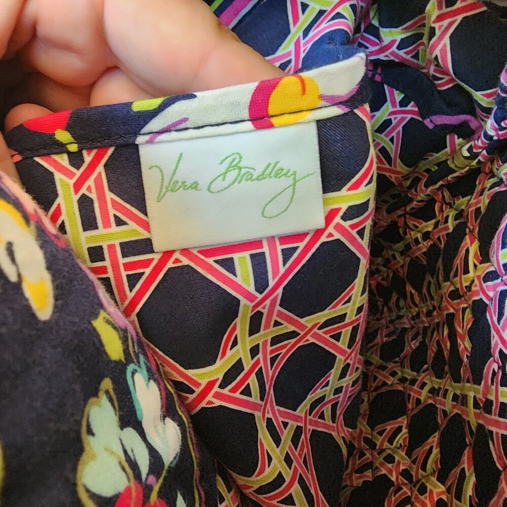 Vera Bradley Floral Ribbons Tote Bag - Picture 15 of 15